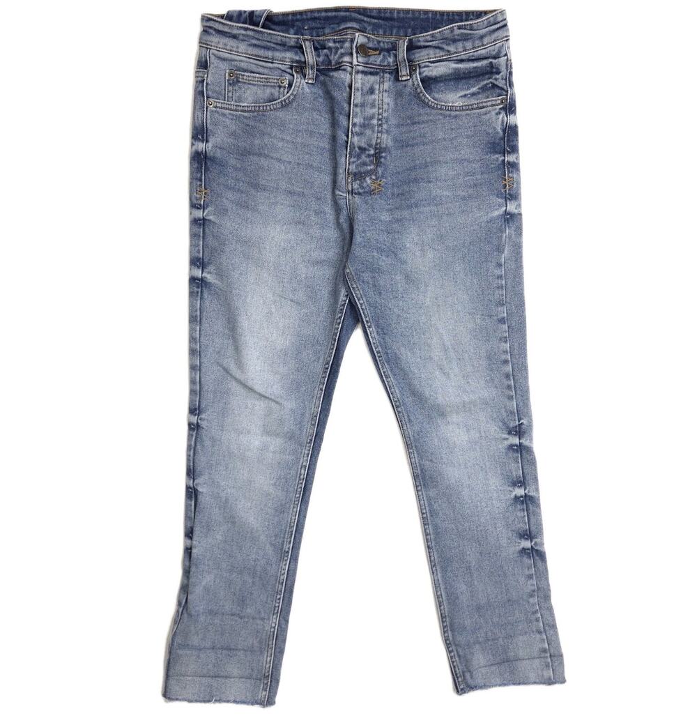 Ksubi Chitch Pure Dynamite Jeans Mens 31x26 Button Fly Blue Cotton Stretch